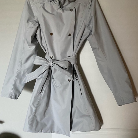 HELLY HANSON PROTECTION RAIN JACKET SIZE M NWOT GREY ZIPPER POCKETS HELL… - Picture 4 of 17